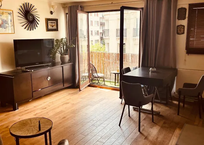 아파트 Cosy 2 Pieces -lumineux- Balcon & Proche Montparnasse 파리