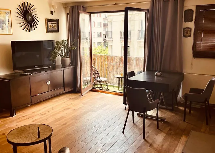 아파트 Cosy 2 Pieces -lumineux- Balcon & Proche Montparnasse 파리